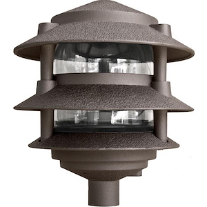 6 Inch 4W 72 LED 3-Tier Pagoda Light with 0.5 Inch Base