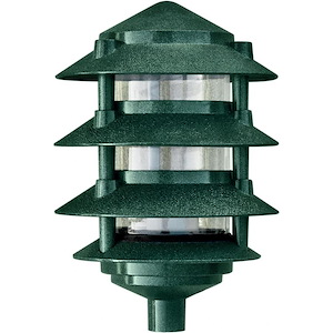6 Inch One Light 40W A19 4-Tier Pagoda Light with 0.5 Inch Base