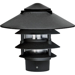 10 Inch 12W 100 LED 4-Tier Pagoda Light with 3 Inch Base