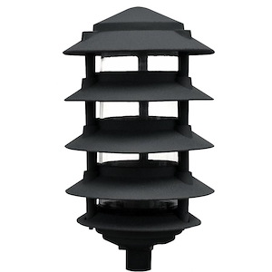 6 Inch 11W 60 LED 5-Tier Pagoda Light with 0.5 Inch Base