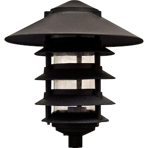 10 Inch 40W A19 5-Tier Pagoda Light with 0.5 Inch Base