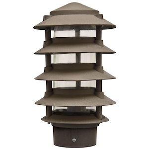 6 Inch 5.8W 72 LED 5-Tier Pagoda Light with 3 Inch Base