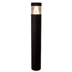 22W LED Cast Aluminum Round Bollard-42 Inches Tall and 6.25 Inches Wide