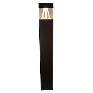 22W LED Cast Aluminum Square Bollard-42 Inches Tall and 6.18 Inches Wide