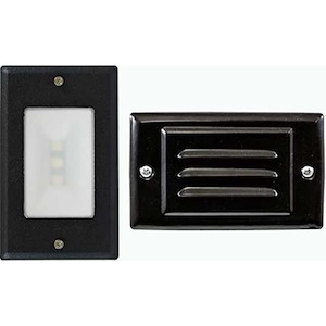 4.63 Inch 3W 1 LED Louver Down &amp; Open Step Light with Face Cover