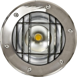 10.25 Inch 18W 1 LED In-Ground Flood Well Light with Grill