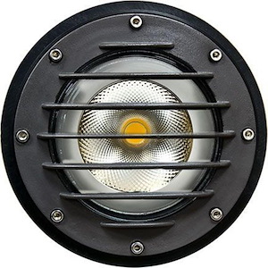 10.5 Inch 18W 1 LED Medium In-Ground Flood Well Light with Grill