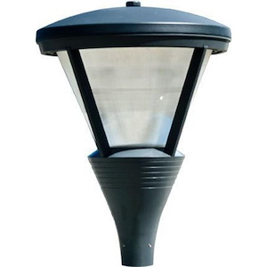 34.5 Inch 120W 1 LED Large Cone Shape Post Mount