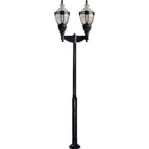 168 Inch 240W 2 LED Clear Top Acorn Post Mount