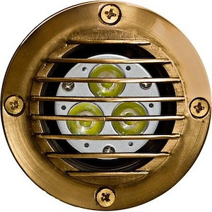 Solid Brass Well Light W/Grill 1.3W Mr16 20Leds 12V