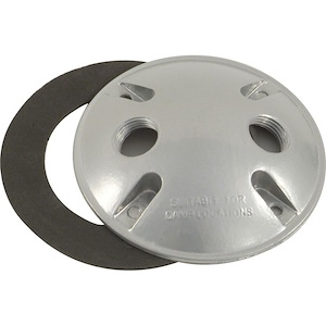 Accessory - 4.29 Inch Female Round Box Cover With Two Holes