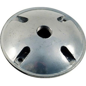 Round Box Cover W/One 1/2 Inch Hole Gray
