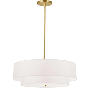 Everly - 4 Light 2-Tier Pendant In Transitional Style-9 Inches Tall and 20 Inches Wide - 1263055