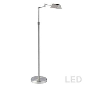23.25 Inch 9W 1 LED Swing Arm Floor Lamp