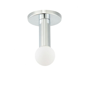 Adams - 1 Light Flush Mount In Transitional Style-4.25 Inches Tall and 4.75 Inches Wide
