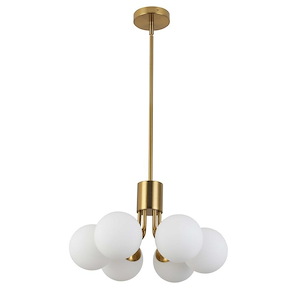 Amanda - 6 Light Pendant In Contemporary Style-10.75 Inches Tall and 19 Inches Wide - 1294530