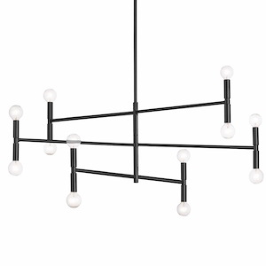 Ava - 12 Light 3-Tier Chandelier In Modern Style-18 Inches Tall and 40 Inches Wide - 1263068
