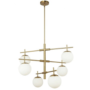 Caelia - 6 Light 3-Tier Chandelier In Contemporary Style-22.25 Inches Tall and 30 Inches Wide