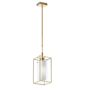Cubo - 1 Light Pendant In Contemporary Style-12.5 Inches Tall and 6.5 Inches Wide - 1263071