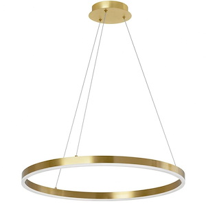Circulo - 34W 1 LED Pendant In Modern Style-1.5 Inches Tall and 24 Inches Wide - 1263075