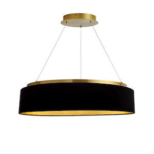 Circulo - 34W 1 LED Chandelier In Modern Style-6 Inches Tall and 26 Inches Wide