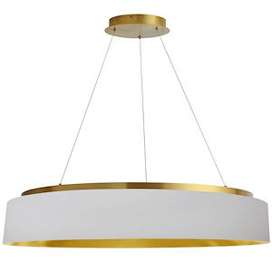 Circulo - 63W 1 LED Chandelier In Modern Style-6 Inches Tall and 34 Inches Wide