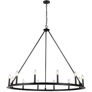 Colby - 12 Light Chandelier In Transitional Style-41.5 Inches Tall and 48 Inches Wide - 1263082