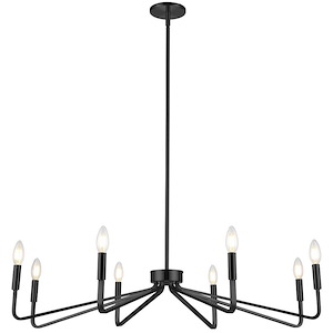 Clayton - 8 Light Chandelier In Contemporary Style-6 Inches Tall and 38 Inches Wide - 1263084