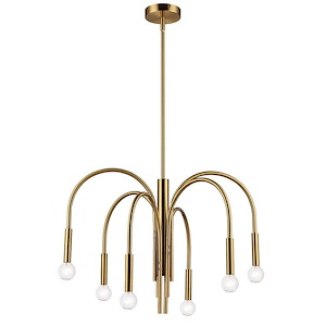 Callway - 6 Light Chandelier In Contemporary Style-18 Inches Tall and 24 Inches Wide