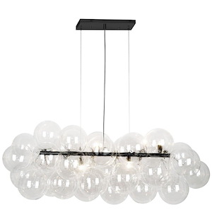 Comet - 10 Light Chandelier In Contemporary Style-15.75 Inches Tall and 41 Inches Wide - 1263086
