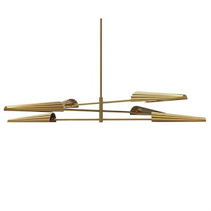 Cassie - 6 Light Chandelier In Contemporary Style-6.25 Inches Tall and 47.75 Inches Wide