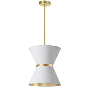 Caterine - 1 Light 2-Tier Pendant In Transitional Style-14 Inches Tall and 12 Inches Wide
