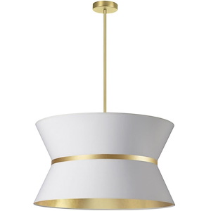 Caterine - 4 Light 2-Tier Pendant In Transitional Style-14 Inches Tall and 24 Inches Wide - 1263092