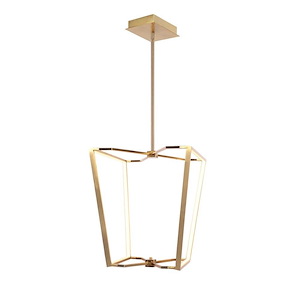 Curant - 48W 1 LED Chandelier In Modern Style-18 Inches Tall and 16.5 Inches Wide