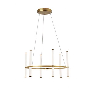 Corvette - 36W 6 LED Chandelier In Modern Style-13.75 Inches Tall and 24 Inches Wide - 1263095