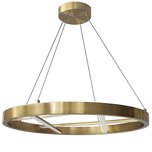 Dante - 40W 1 LED Pendant In Modern Style-1.5 Inches Tall and 24 Inches Wide