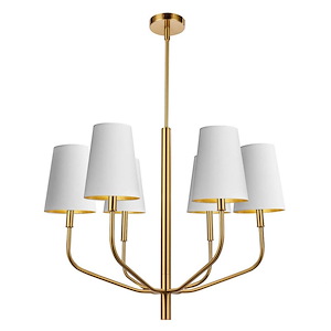 Eleanor - 6 Light Chandelier In  Style-23.5 Inches Tall and 28 Inches Wide - 1294475