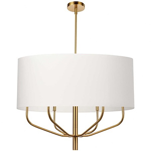 Eleanor - 6 Light Chandelier In  Style-23.5 Inches Tall and 30 Inches Wide - 1294461