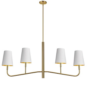 Eleanor - 4 Light Chandelier In  Style-18 Inches Tall and 53 Inches Wide