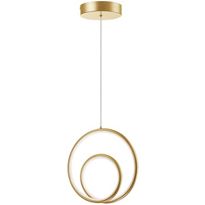 Gabriel - 20W 1 LED Pendant In Contemporary Style-12 Inches Tall and 12 Inches Wide