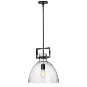 Liberty - 1 Light Pendant In Contemporary Style-16.75 Inches Tall and 13.75 Inches Wide