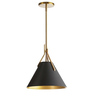 Nicole - 1 Light Pendant In Contemporary Style-13 Inches Tall and 12 Inches Wide