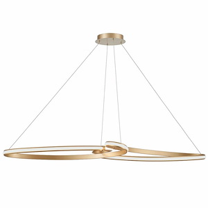 Nola - 76W 1 LED Horizontal Pendant-3 Inches Tall and 60 Inches Wide - 1331633