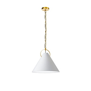 Princeton - 1 Light Pendant In Contemporary Style-13.5 Inches Tall and 16 Inches Wide