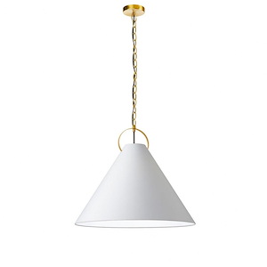 Princeton - 1 Light Pendant In Contemporary Style-19.5 Inches Tall and 24 Inches Wide - 1263127