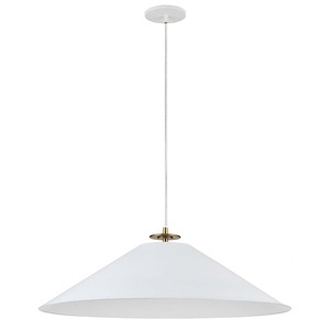 Prudence - 1 Light Pendant In Contemporary Style-8 Inches Tall and 24 Inches Wide
