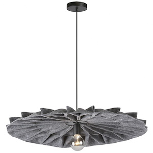 Plegado - 1 Light Pendant In Transitional Style-4.5 Inches Tall and 31 Inches Wide