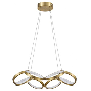 Philo - 64W 1 LED Chandelier In Modern Style-4.5 Inches Tall and 25.75 Inches Wide