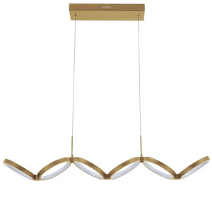 Philo - 50W 1 LED Pendant In Modern Style-4.5 Inches Tall and 39.75 Inches Wide - 1294445