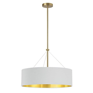 Pallavi - 4 Light Pendant In Contemporary Style-10 Inches Tall and 22 Inches Wide
